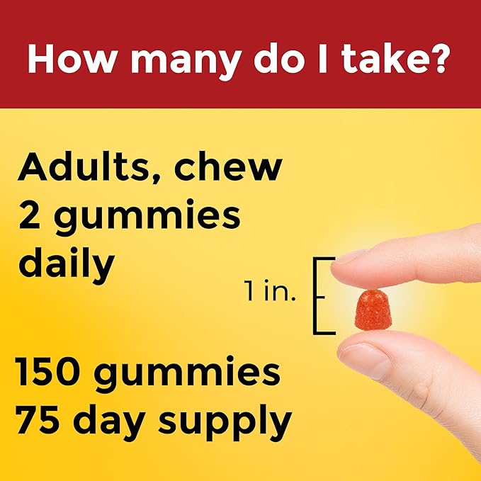 Nature Made Fish Oil Omega 3 Gummies, Omega 3 Fish Oil Supplements, Healthy Heart Support, 150 Gummies, 75 Day Supply
