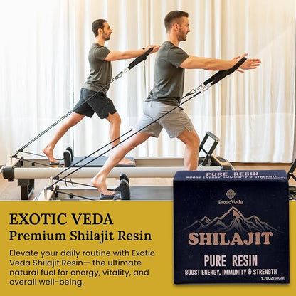 Shilajit Resin, Essential Minerals for Natural Energy Boost, High Potency for Men & Women, Fulvic Acid with Lab Test Report: 1.76Oz