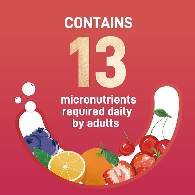 Multivitamin Gummies for Women & Men - 13 Vitamins & Minerals (A, C, D, E, Biotin, Folic Acid, Zinc), Vegan Friendly, Support Immune Health, Mixed Berry Flavor, 120 MultiVites Gummies, 60 Day Supply