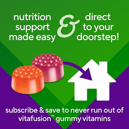 Vitafusion Vitamin D3 Gummy Vitamins for Bone and Immune System Support, Peach, Blackberry and Strawberry Flavored, 50 mcg Vitamin D, America’s Number 1 Gummy Vitamin Brand, 75 Day Supply, 150 Count