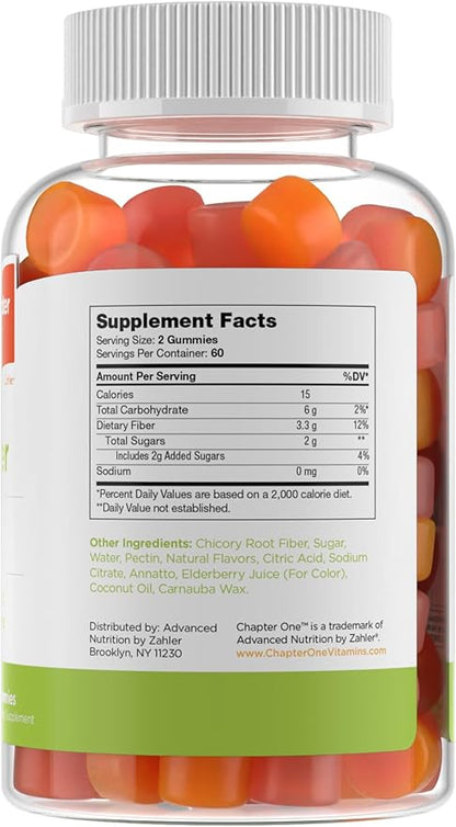 Zahler - Fiber Gummies for Adults & Kids (120 Count) Certified Kosher Adult & Kids Fiber Gummy Chews for Digestion Support, Healthy Regularity & Overall Health - Chewable Children's Fiber Supplements