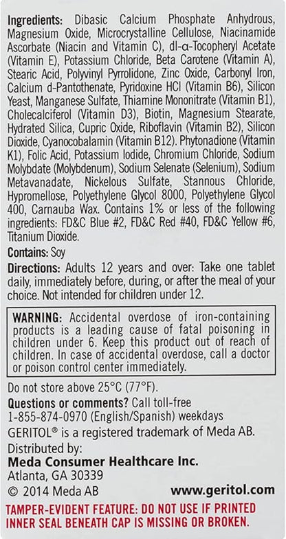 Geritol Complete Tablets 100 Tablets (Pack of 4)