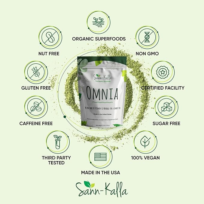 Reds and Greens Superfood Powder Nootropics, Improve Gut Health, Multivitamin, Probiotic, Gluten Free, Vegan and Keto Friendly, Full Serving of Vegetables, Essential Nutrients – 30 Servings