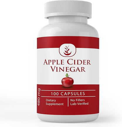 PURE ORIGINAL INGREDIENTS Cayenne Pepper & Apple Cider Vinegar Capsule Bundle (100 Capsules Each) No Additives or Fillers, Lab Verified