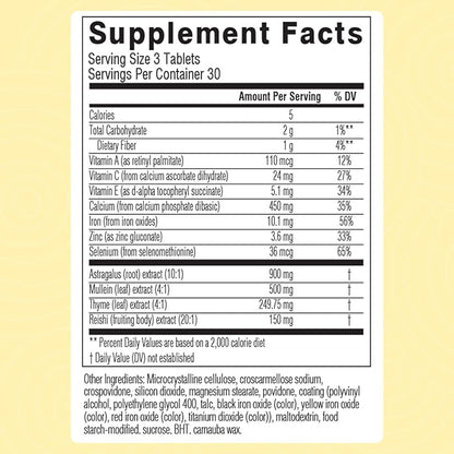 Swisse Lung Detox and Cleanse | Lungs Support Supplement & Respiratory Health with Mullein Leaf Extract, Reishi, Astragalus | Healthy Immune System with Zinc & Vitamin C | 90 Tablets