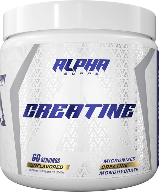 Micronized Creatine Monohydrate Powder - 5g (5 Grams) Per Serving, Unflavored - Helps Support Optimum Muscle Gain, Suitable for Men & Women, 300 gm - 60 Servings