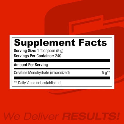 Performance Creatine 1200g – Supports Muscle Growth and Athletic Performance, 240 Servings