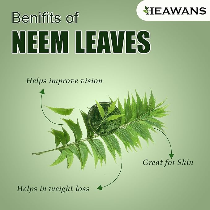 Heawans Naturally Grown Dried neem Leaves Whole (0.7 oz)
