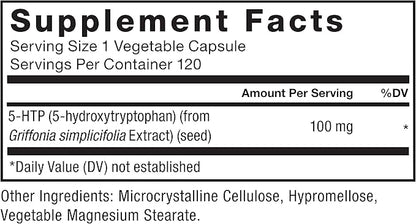 FORCE FACTOR 5HTP Sleep Aid and Mood Support Supplement, Extra Strength 5 HTP, Natural Sleep Supplement for Adults to Support Calm and Stress Balance, Vegan, Non-GMO, 120 Capsules