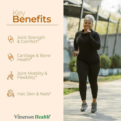 Glucosamine Chondroitin MSM with Collagen Powder. Joint Support Supplement. Bromelain, Quercetin, L-Methionine & Boswellia Extract capsules. Joint Supplement + Hair Skin and Nails Vitamins. 120 caps