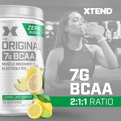 Original BCAA Powder 7g BCAA and 2.5g L-Glutamine, Sugar Free Post Workout Muscle Recovery Drink with Amino Acids for Men & Women, 30 Servings