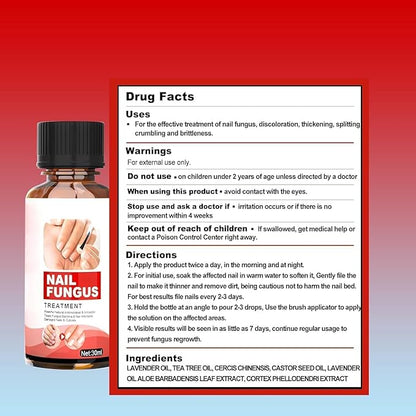 Toenail Fungus Treatment Extra Strength, Nail Fungus Treatment for Toenail, Toe Nail Fungus Treatments for Athletes Foot,Thick, Broken & Damaged, Natural Plant Extracts Gently & Safely