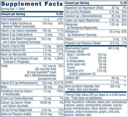 K-Pax Energy - High Potency Mitochondrial Nutrients - Immune Boosting Energy Multivitamin - 120 Tablets