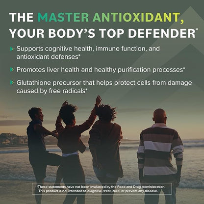 Prominent Nutrition S-Acetyl L-Glutathione Supplement - Clinically Researched Emothion® Acetylated Glutathione for Normal Liver Detoxification Support & Optimal Antioxidant Effect, 60 Vegan Capsules