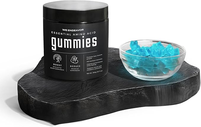 Endeavor Essential Amino Acids Gummies 5g Serving Sugar Free Supplements for Men and Women, EAA Gummy Vegan 120 Count 30 Day Supply