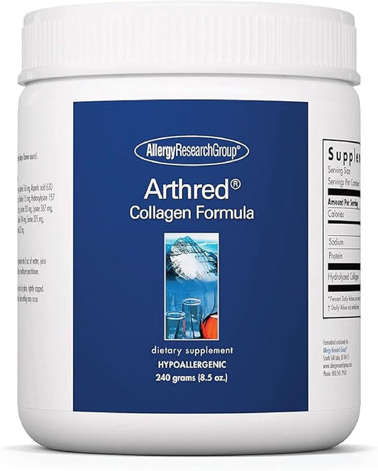 Allergy Research Group Arthred Supplement - Collagen Powder for Men & Women, 10.5g Collagen Peptides, Bovine Sourced, Arthred Powder, Collagen Formula, Hydrolyzed Collagen - 8.5 Oz