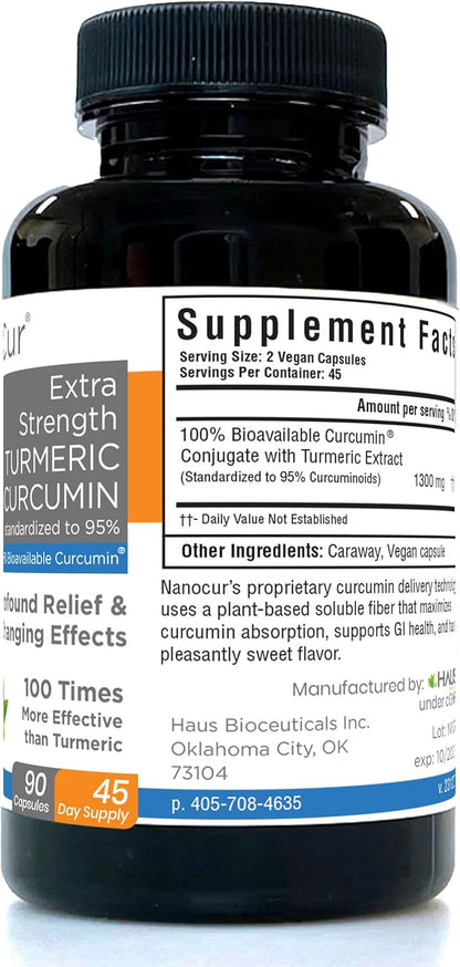 Turmeric Curcumin - 100x More Active Than Turmeric, 170% More Active Than Curcumin + Black Pepper Extract. Joint Support, Relief, and Energy You’ll Feel. Organic Curcumin/Plant-Based Carrier.