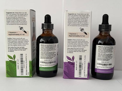 Wild & Organic Cleavers Tincture 4 fl oz & Milk Thistle Tincture 4 fl oz