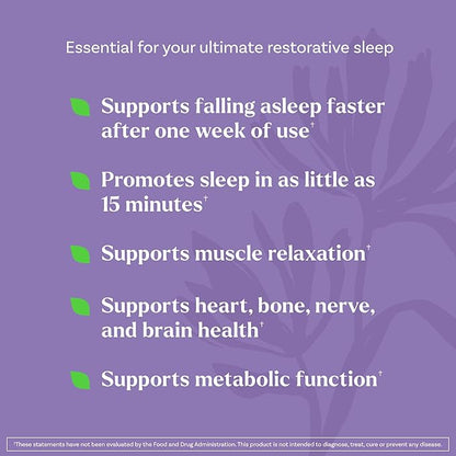 Natrol Sleep + Restore Magnesium Glycinate Gummies with Melatonin 5mg - Calm Magnesium with GABA, Botanical Blend, Cherry Flavor, 60 Gummies