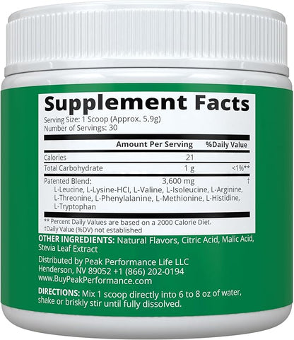 All 9 Essential Amino Acids Powder with 26 Clinical Studies. EAAs 32X Effective vs BCAA / BCAAS Branched Chain Aminos. Pre or Post Workout EAA Supplement for Energy and Muscle Growth. Lemon Lime