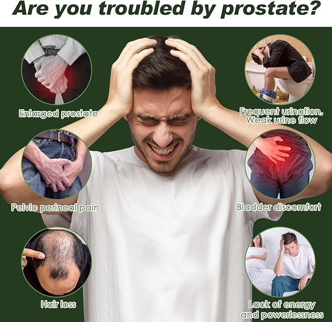 Organic Saw Palmetto - Prostate Health Supplements for Men with Ashwagandha Root, Stinging Nettle, Pumpkin Seed, Prostate Defend Propnietary Blend, DHT Blocker, 120 Count