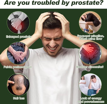 Organic Saw Palmetto - Prostate Health Supplements for Men with Ashwagandha Root, Stinging Nettle, Pumpkin Seed, Prostate Defend Propnietary Blend, DHT Blocker, 120 Count