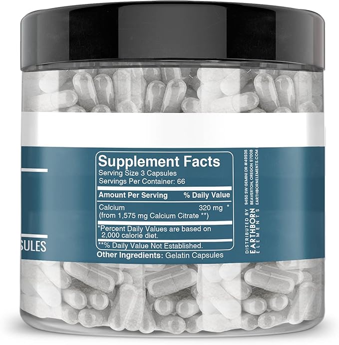 Earthborn Elements Chanca Piedra & Calcium Citrate Bundle (200 caps)