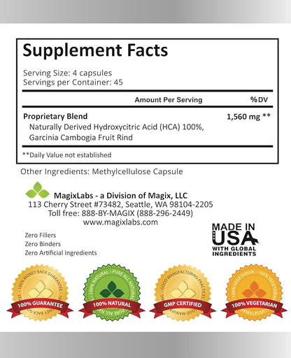 100% HCA Ultra Extreme Garcinia Cambogia Extract – 100% Pure All Natural – The Ultimate Fast Action Supplement