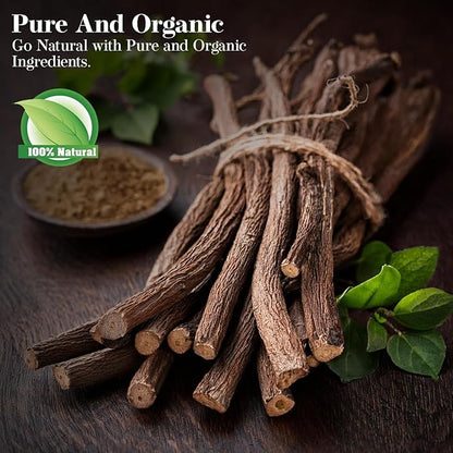 Shrida Foods Mulethi (Licorice Root Powder) 14 oz (397g) | Pure, Organic, Non-GMO | Natural Herb for Digestive Support, Immunity Boost, Throat Relief & Wellness | Ayurvedic Goodness