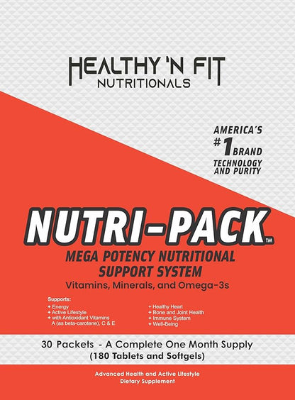 Healthy 'N Fit NUTRI Pack - 30 Day Pkt -One Pack Daily, Multivitamin All-in-One Packets
