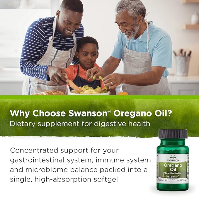 Swanson Oregano Oil 10:1 Extract - Natural Supplement Promoting Digestive Health & Respiratory Support - Supports Gastrointestinal System & Urinary Tract Health - (120 Softgels, 150mg Each) (2 Pack)