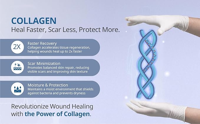 Cellufil® Collagen Particles for Advanced Wound Care – 100% Non-Hydrolyzed Bovine Collagen for Tissue Regeneration, First Aid & Minor Bleeding, Box of Five Vials