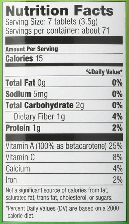 Pines Organic Alfalfa Tablets - 500 per Pack - 1 Each. (Pack of 2)