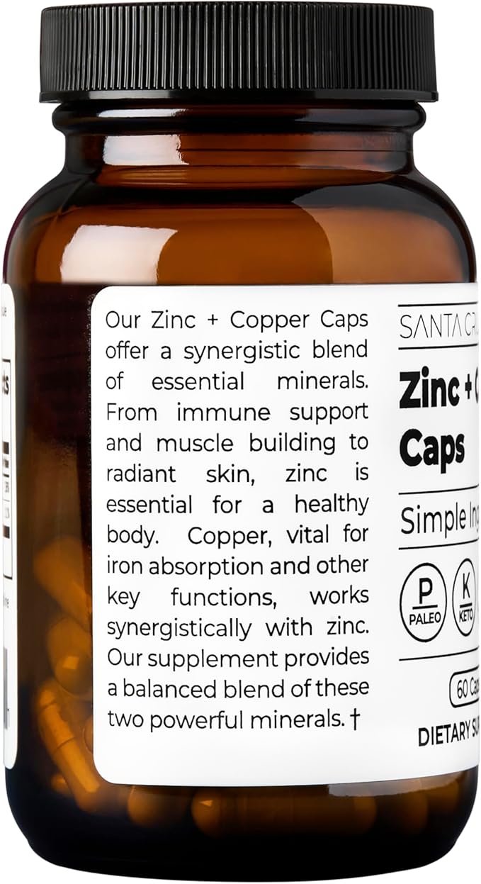 Santa Cruz Paleo Zinc + Copper Caps