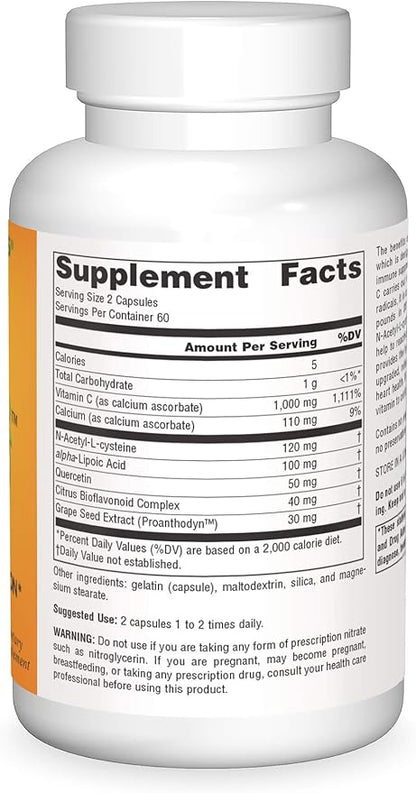 Source Naturals Systemic C, 500mg - 120 Capsules