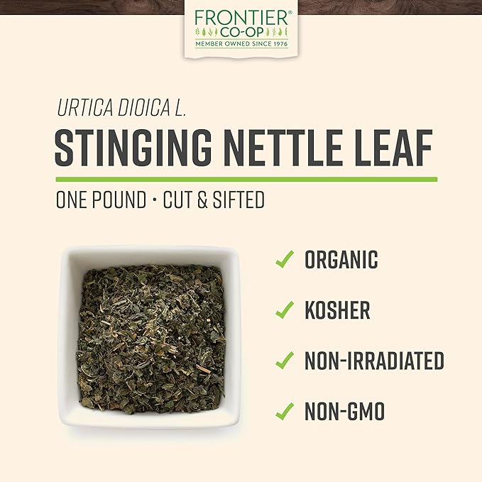 Frontier Co-op Organic Cut and Sifted Stinging Nettle Leaf 1lb