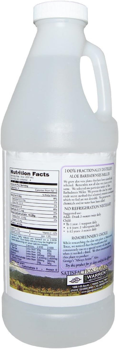 George's Aloe Vera, 100% Aloe Vera Liquid, 32 fl oz (.94 l)