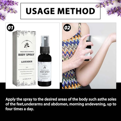 Magnesium Spray,Pure Magnesium Oil Spray,Magnesium Spray Vanilla Butter,Relaxation Stress （2pcs)