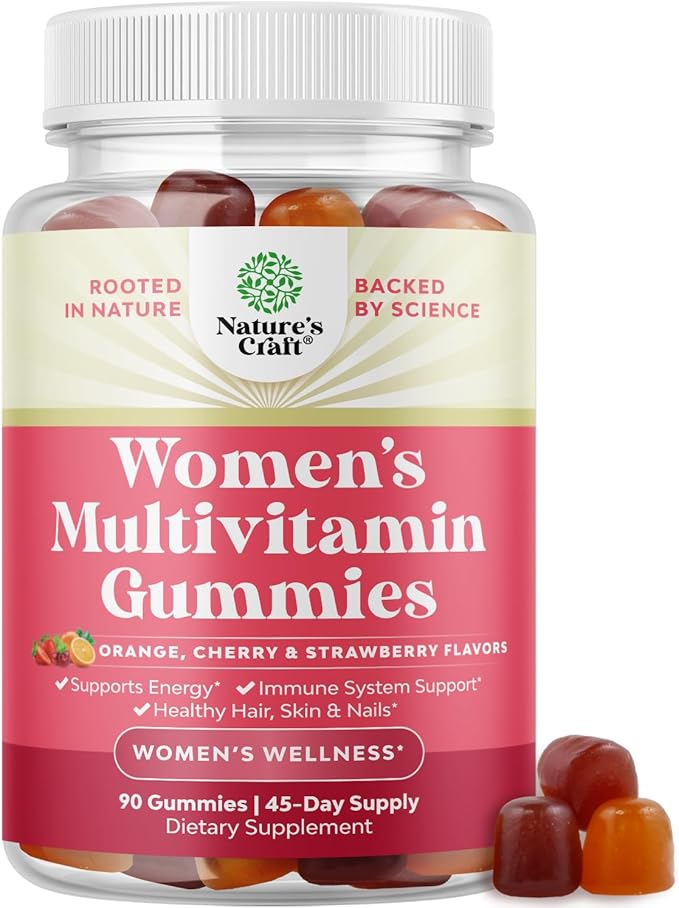 Delicious Daily Multivitamin for Women Gummies - Women's Multivitamin Gummies for Adults Energy and Immunity - Gummy Vitamins for Women's Health and Wellness - Non-GMO Gluten Free and Halal 90 Count
