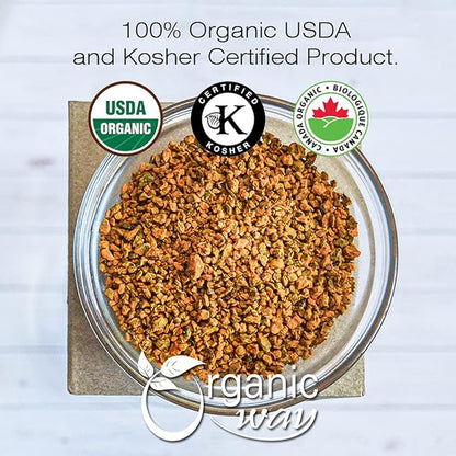 Organic Way Turmeric/Haldi Root Cut & Sifted (Curcuma Longa) - Herbal Tea | Kosher & USDA Certified | Vegan, Non-GMO & Gluten Free | 100% Raw from India (2LBS / 32Oz.)
