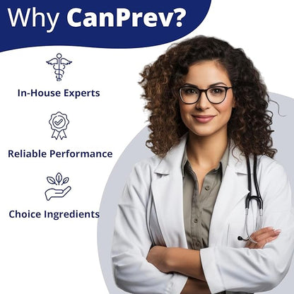 CanPrev Magnesium Biglycinate Chelated 80mg Ultra Gentle 120 V-Caps 120-Day Supply - Support Muscle Function, Bone Strength & Relaxation, Pure Magnesium Bisglycinate Formula, Promote Comfort & Balance