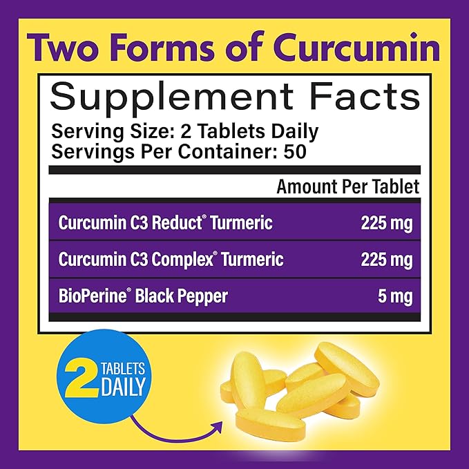 InnovixLabs Turmeric Curcumin with Black Pepper Extract - High Absorption Tumeric and Curcumin Supplements with BioPerine, C3 Reduct & Curcumin C3 Complex, Time Release Turmeric Supplement - 100 ct