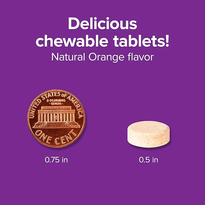 Webber Naturals Vitamin C+D3, 200 Chewable Orange Tablets, 1000 mg of Vitamin C with 1000 IU of Vitamin D3 Per Serving, Bones, Teeth, Immune and Antioxidant Support, Non GMO, Dairy & Gluten Free