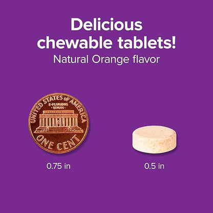 Webber Naturals Vitamin C+D3, 200 Chewable Orange Tablets, 1000 mg of Vitamin C with 1000 IU of Vitamin D3 Per Serving, Bones, Teeth, Immune and Antioxidant Support, Non GMO, Dairy & Gluten Free