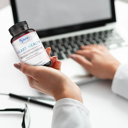 Pure By Nature Red Yeast Rice & CoQ10 Supplement, May Support Vascular Welfare & Blood Flow, 30 Servings (120 Veg Capsules)