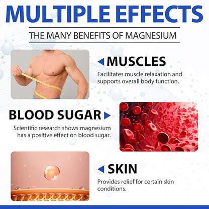 Pure Magnesium Oil Spray, Organic Magnesium Spray for Feet, Nourish The Skin, Unclog Pores, Alleviate Hair Loss, 2 Oz