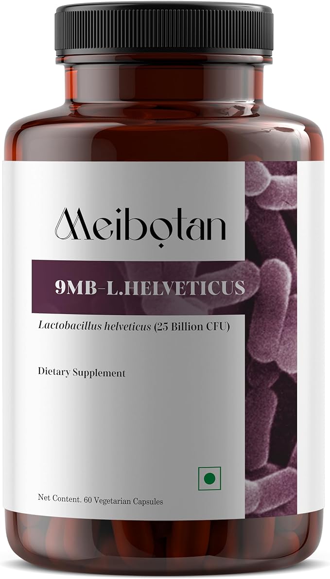 L-Helveticus Probiotic Bacteria with 25 Billion CFU for Women & Men, Helps Digestion, Nutrient Absorption and Fight Bad Bacterias - 60 Veggie Capsules
