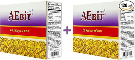 (A 100,000 IU and E Vitamins Complex 60 softgels (2)