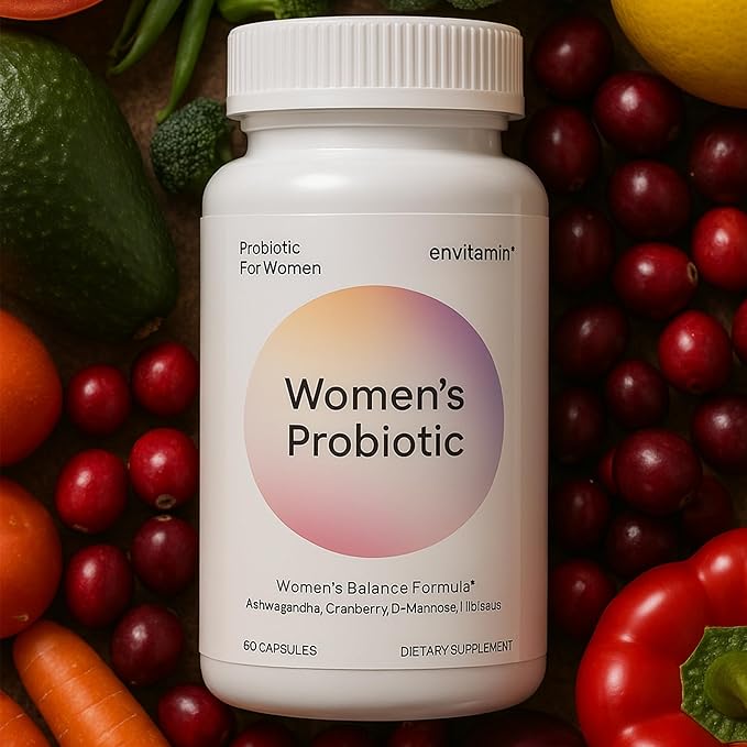 Probiotic for Women Balance Formula with Ashwagandha, Cranberry, Black Cohosh, D-Mannose, Hibiscus, & Dandelion - Support Your Microbiome