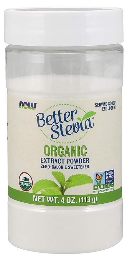 Now Foods, Certified Organic, Better Stevia, Extract Powder, 4 oz (113 g)